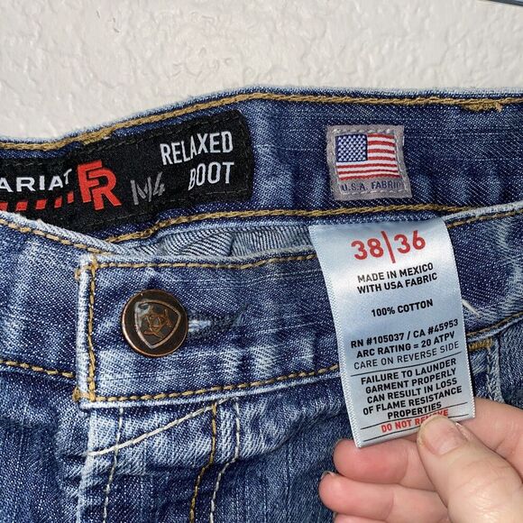 Ariat Flint Flame Resistant M4 Low Rise Basic Boot Cut Jeans 38 / 36 - Picture 5 of 9